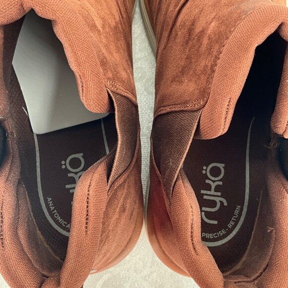 Ryka NIAH 10W Banana Bred Brown Water Repellent Ankle Boots Slip-On Comfort Fit - Picture 9 of 9